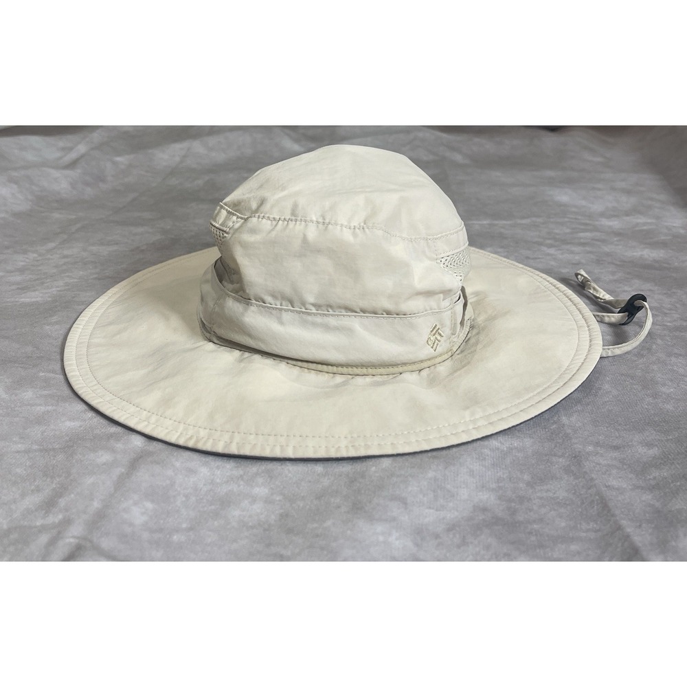 Columbia Booney Hat OSFM Beige Wide Brim Adjustable Sun Hiking Outdoor Hiking